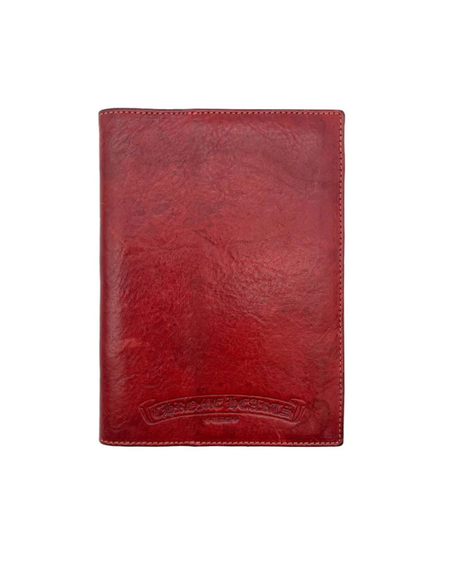 Chrome Hearts  Triple Cross Leather Patch Passport Holder