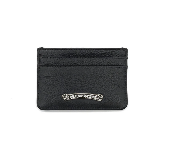 Chrome Hearts  Black Leather Card Holder